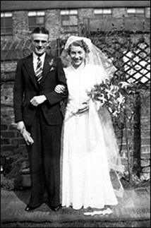 Harold & Ada on their wedding day in 1940