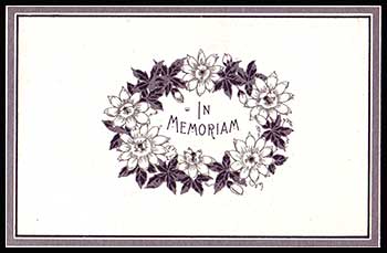 Mortuary card