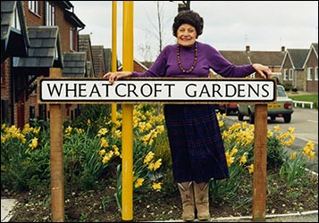 Mercedes Wheatcroft in Wheatcroft Gardens.