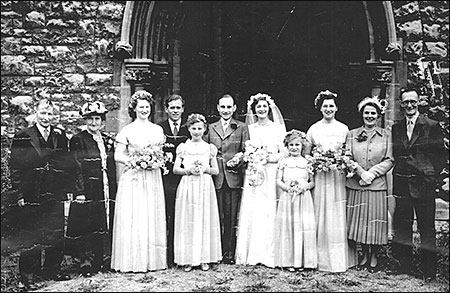 1951 wedding at Kingston
