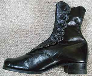 A goatskin boot