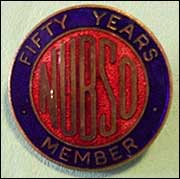NUBSO badge for 50 years