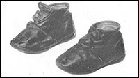 Child's ankle boots circa 1860.