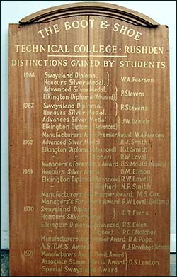 Honours Board 1966-1970