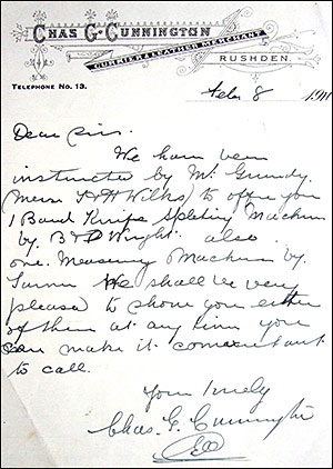 1911 letter