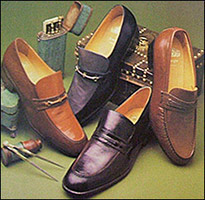 Picture showing samples of shoes made by Grensons