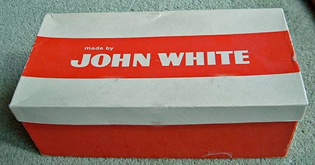 Picture of a John White shoe box
