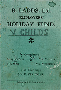 holiday fund card 1930