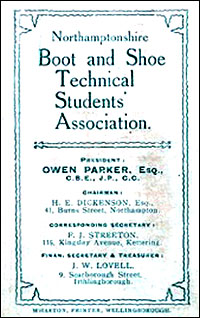Student's Association leaflet