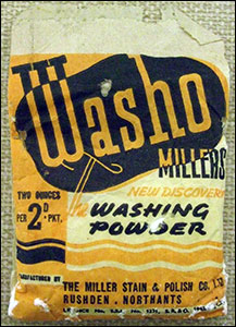 This packet of Washo sopa was recently given to Rushden Museum