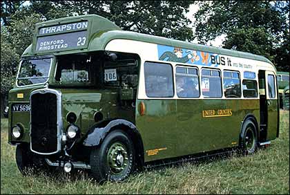 United Counties 1950s bus
