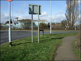 the site near the roundabout