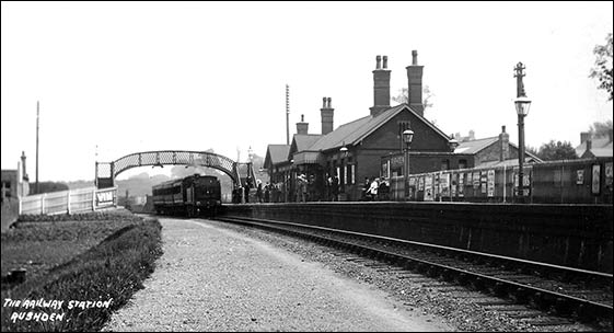 Station and footbridge