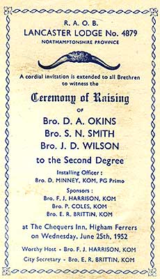 Ceremony card