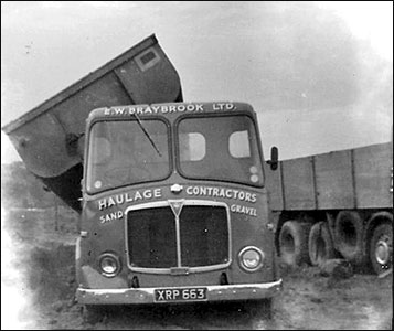 lorry tipping a load