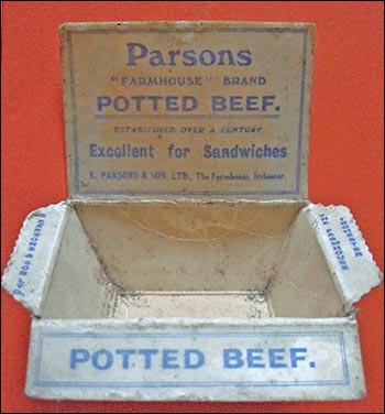 Dish for potted beef