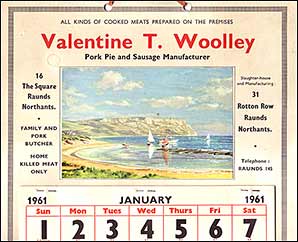 1961 calendar