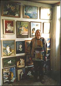 With the paintings