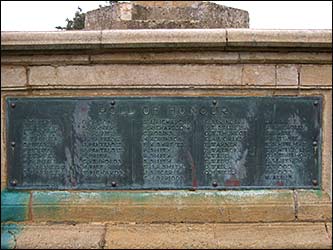 A panel of the Roll of Honour