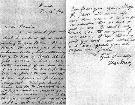 Part of the letter