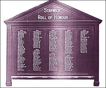 Roll of Honour board