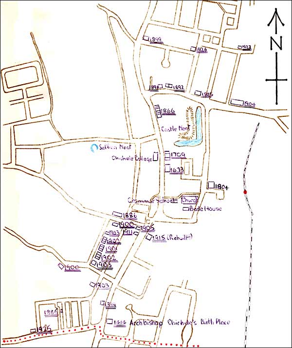 Map of date stones