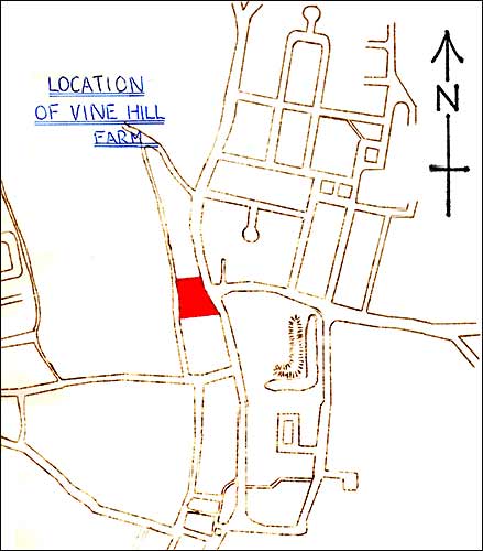 Map showing Vine Hill Farm