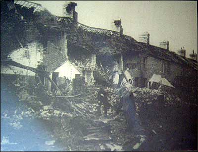 Roberts Street after the bombing