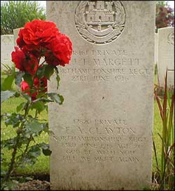 His gravestone at Kemmel