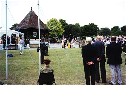 The bandstand area