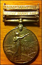 Medal and bars 1901/02
