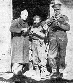 Sergeant B. Fensome with two Greek Policemen