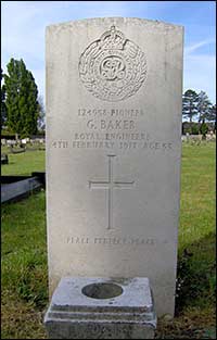 Gravestone in Rushden Cemetery