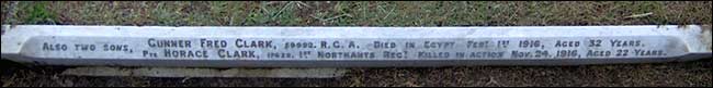 Kerbstone in Rushden Cemetery