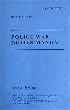  Manual issued to the Special Constables