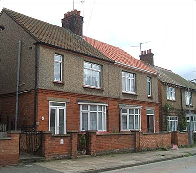 One has a new roof - the red one