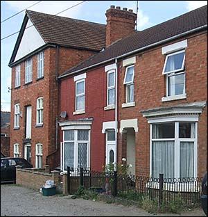Houses were often joined to factories - must have been noisy!