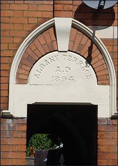 Entry to "Albany Terrace 1894"