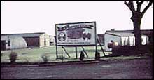 View of the airfield buildings