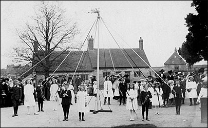 Maypole dancing