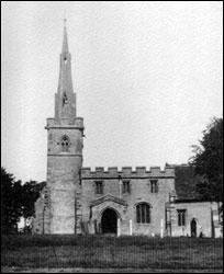 The church taken from field footpath