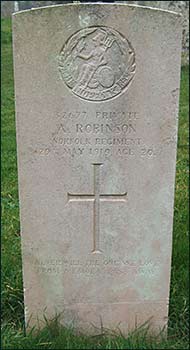 The grave stone in Yelden church yard