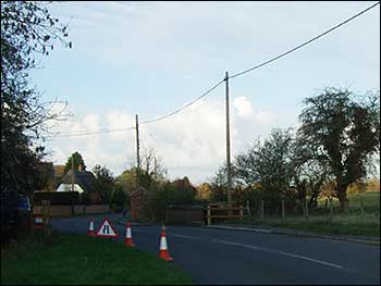 Bollards near the bridge