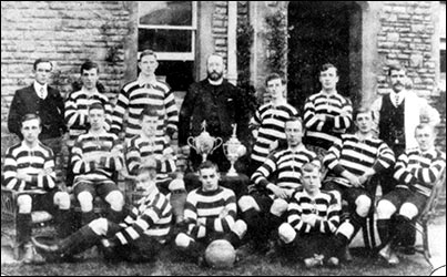 Father O'Hagan as President of the Rushden Fosse FC taken at 'Eastfields' Victoria Road, Rushden.