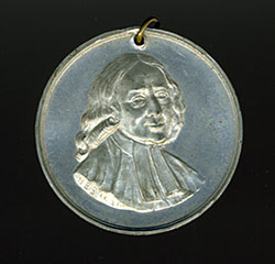 Obverse of medallion depicting John Wesley