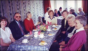 The only man was Rev Nigel Brown