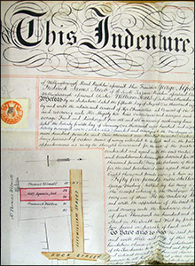 The Deed Document for the Primitive Methodist Church in Fitzwilliam Street, Rushden