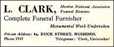 L Clark advert