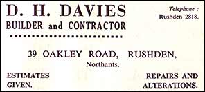D H Davies advert