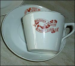 Mission Cricket Club crockery